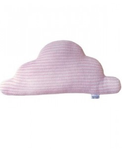 Knitted Cloud Cushion Pink Stripe