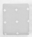 Jamie Kay Cross Blanket - Gray & Whie