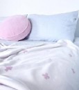 Jamie Kay Cross Blanket Blush Pink
