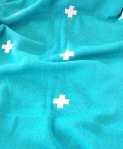 Cross Blanket Turquoise - Jamie Kay