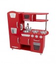 Wooden Toy Kitchen Red Vintage