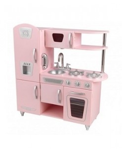 Wooden Toy Kitchen Pink