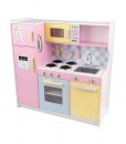 Wooden Play Kitchen Large Pastel