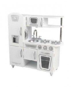 Wooden Toy Kitchen White Vintage