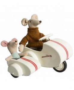Maileg Scooter & Side Car Metal