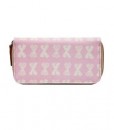 Wallet Cream Bows on Pink