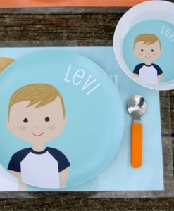 Personalised Plate Boy 2