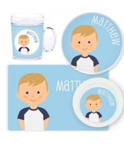 Personalised Plate Boy