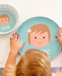 Personalised Plate Girl Face 2