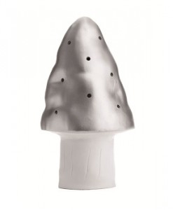 Mushroom Lamp Silver