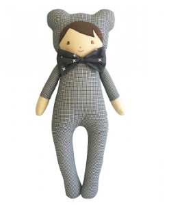 Alimrose Baby in Bear Suit Houndstooth