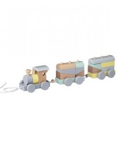 Bloomingville Wooden Pull Along Train