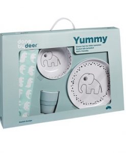 Happy Dots Yummy Dinner Set Blue