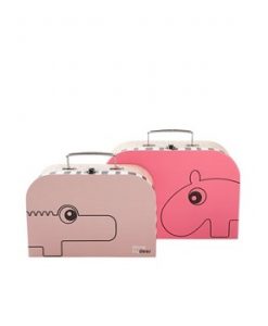 Suitcase Set Raspberry/Powder