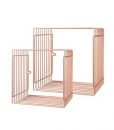 wire squares 2 pces powder