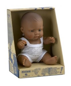 Miniland Baby Doll Latin American Girl 21cm
