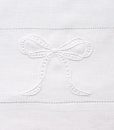 Bonne Mere Bow Embroidered Cotton Bed Sheet Set