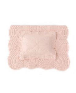 Bonne Mere Cot Quilt & Pillowcase Set Pink