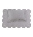 Bonne Mere Single Quilt & Pillowcase Set Grey