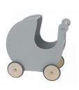 Sebra Dolls Wooden Pram Grey