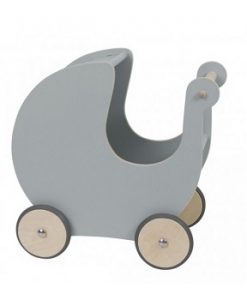 Sebra Dolls Wooden Pram Grey