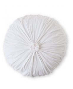 Rosette Cushion Organic White