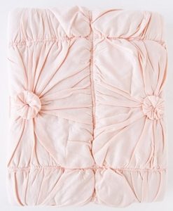 Rosette Cot Quilt Organic Tea Rose