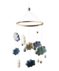 Sebra Baby Mobile Blue Clouds
