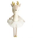 Alimrose Ballerina Reindeer Gold & Ivory 43cm