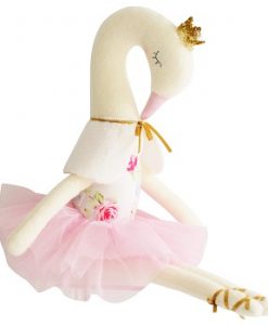 Alimrose Swan Ballerina Pink 43cm